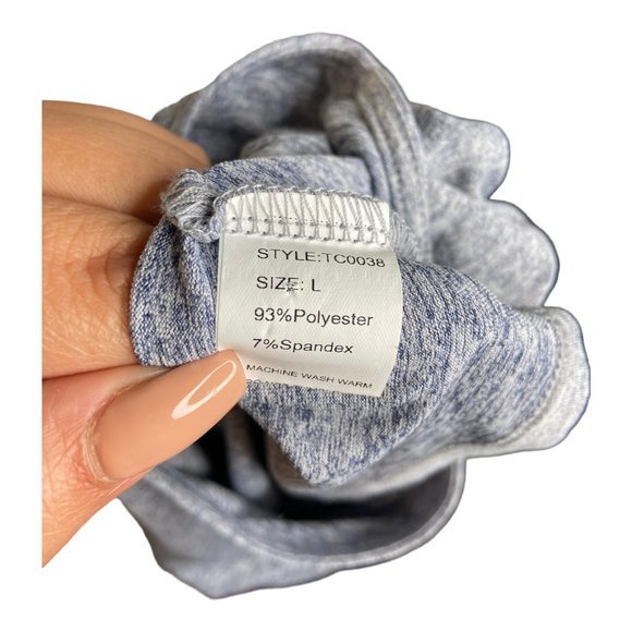 Halara Large‎ Boat Neck Long Sleeve Cut Out Lace Up Sports Top - Picture 4 of 5